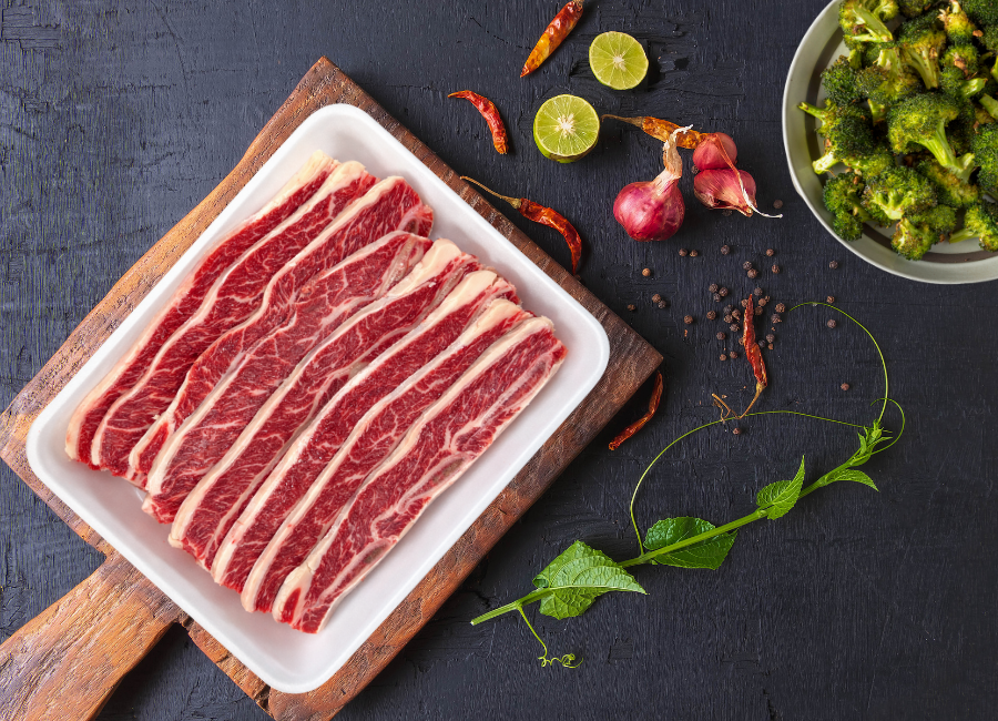 Fresh halal meat at Basha Foods Calgary